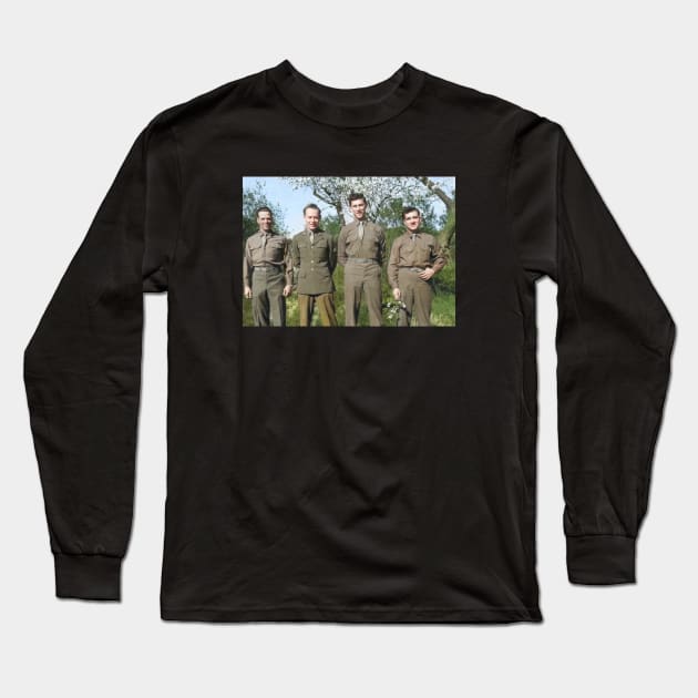 WWII, USAAF, San Severo, Italy. Photo Recon Lab Techs Long Sleeve T-Shirt by UltraQuirky